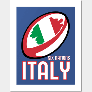 Italy Rugby Six Nations Posters and Art